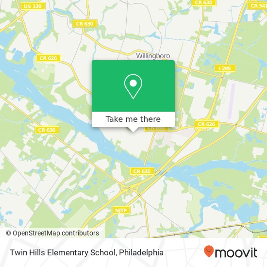 Mapa de Twin Hills Elementary School
