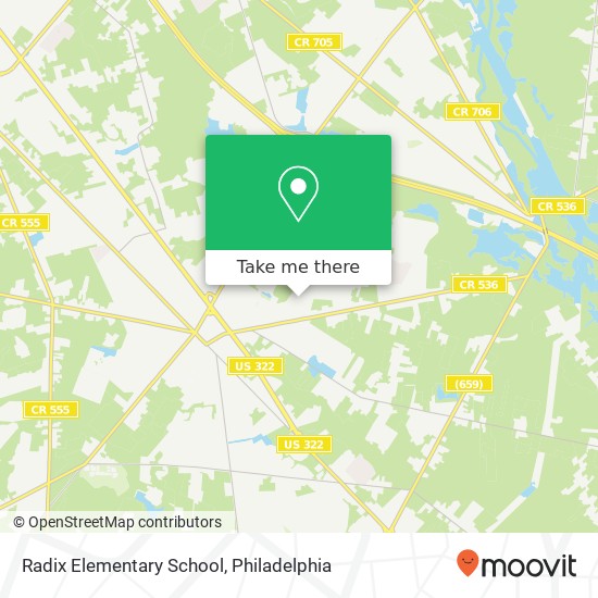 Mapa de Radix Elementary School