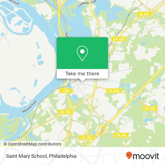 Saint Mary School map