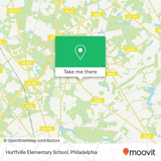 Hurffville Elementary School map