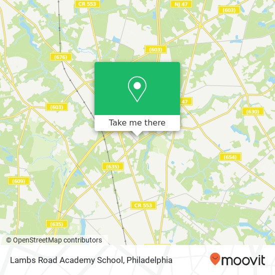 Lambs Road Academy School map