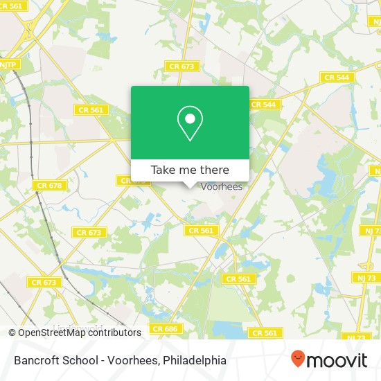 Bancroft School - Voorhees map