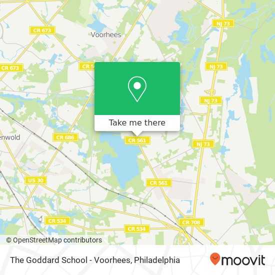 Mapa de The Goddard School - Voorhees