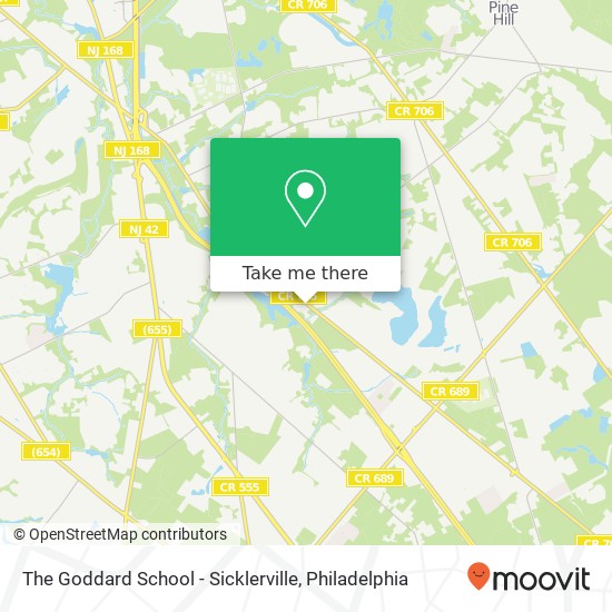 Mapa de The Goddard School - Sicklerville