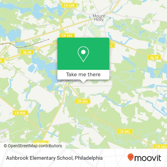 Ashbrook Elementary School map