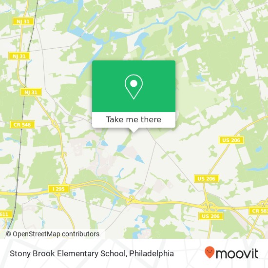 Stony Brook Elementary School map