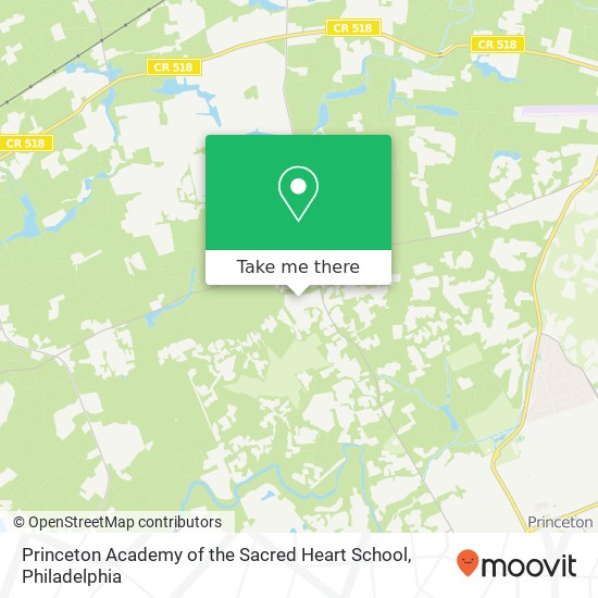 Princeton Academy of the Sacred Heart School map