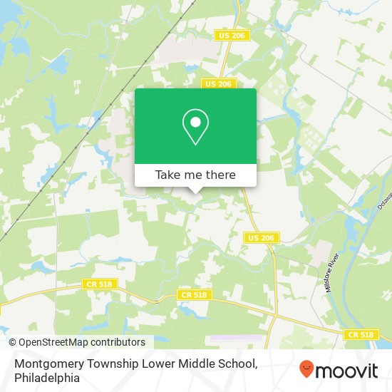Mapa de Montgomery Township Lower Middle School
