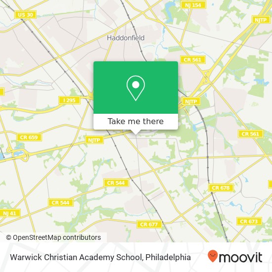 Mapa de Warwick Christian Academy School