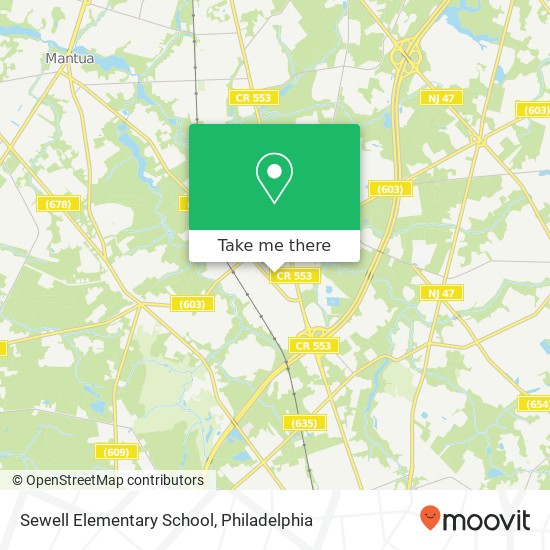 Mapa de Sewell Elementary School