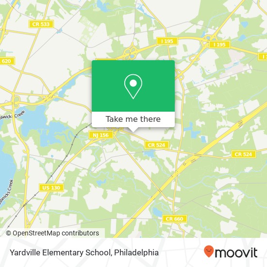 Mapa de Yardville Elementary School