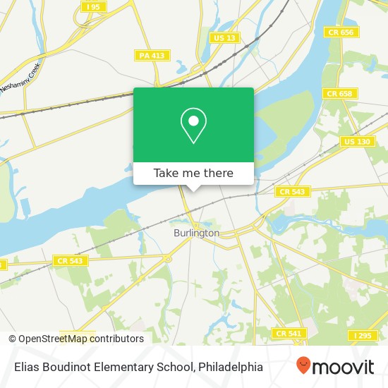 Mapa de Elias Boudinot Elementary School