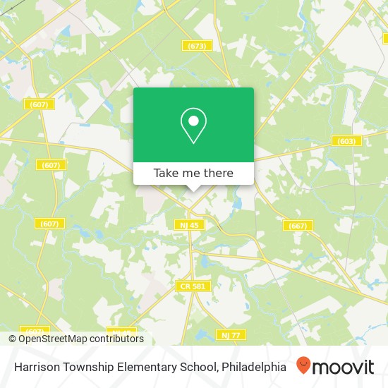 Mapa de Harrison Township Elementary School