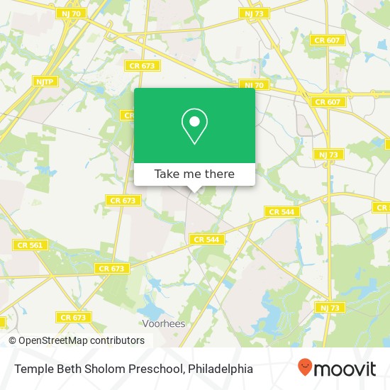 Temple Beth Sholom Preschool map