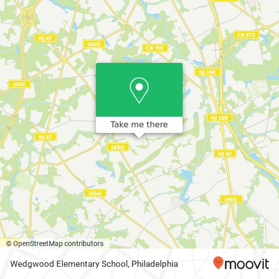 Wedgwood Elementary School map