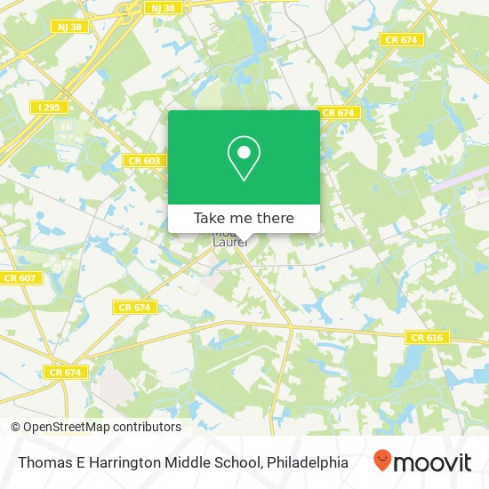 Mapa de Thomas E Harrington Middle School