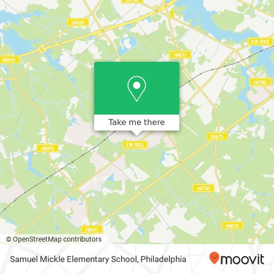 Mapa de Samuel Mickle Elementary School