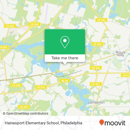 Hainesport Elementary School map