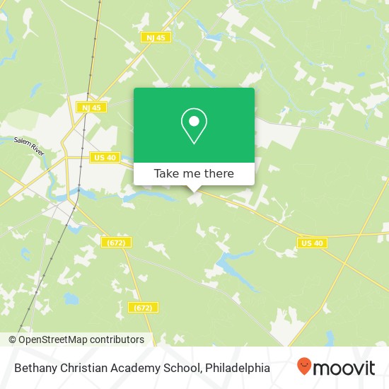 Bethany Christian Academy School map
