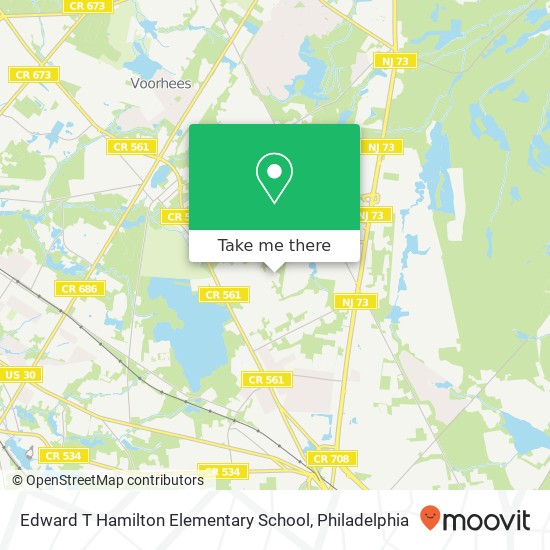 Edward T Hamilton Elementary School map