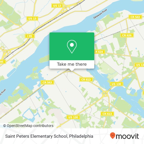 Mapa de Saint Peters Elementary School