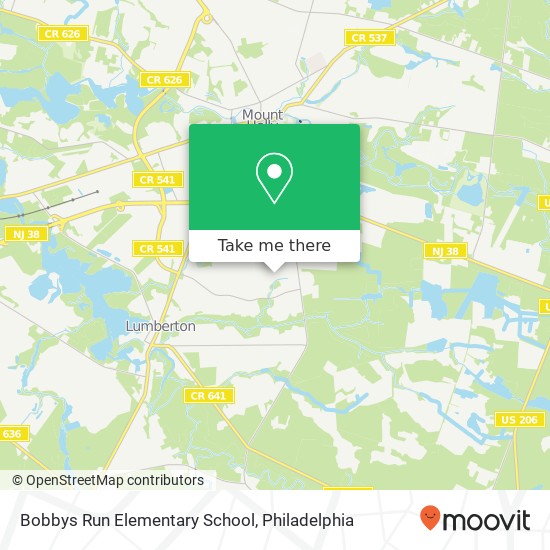 Mapa de Bobbys Run Elementary School