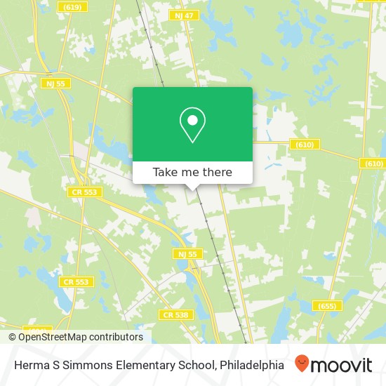 Herma S Simmons Elementary School map