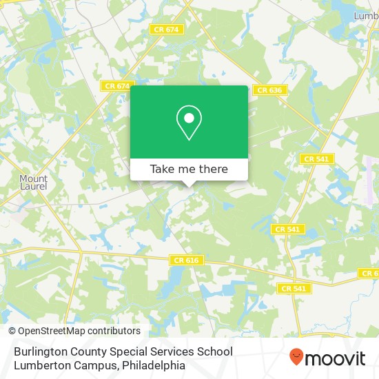 Burlington County Special Services School Lumberton Campus map