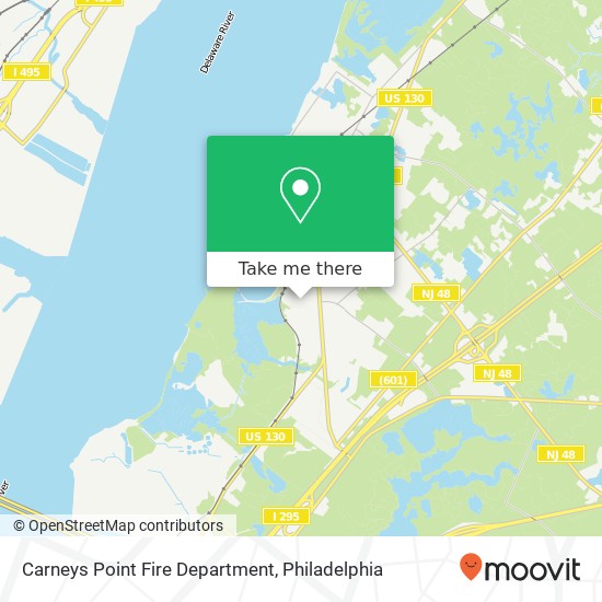 Carneys Point Fire Department map