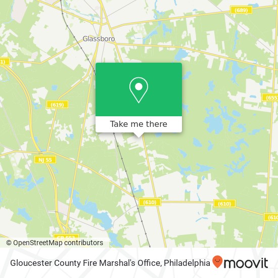 Gloucester County Fire Marshal's Office map