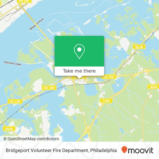 Mapa de Bridgeport Volunteer Fire Department