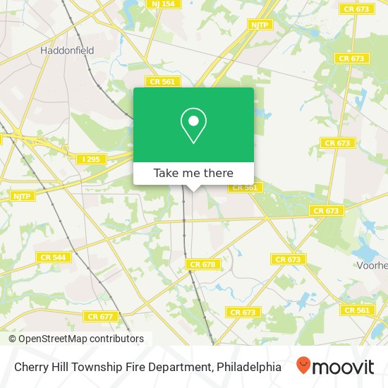 Mapa de Cherry Hill Township Fire Department
