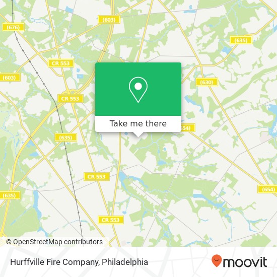 Mapa de Hurffville Fire Company