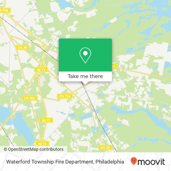 Mapa de Waterford Township Fire Department