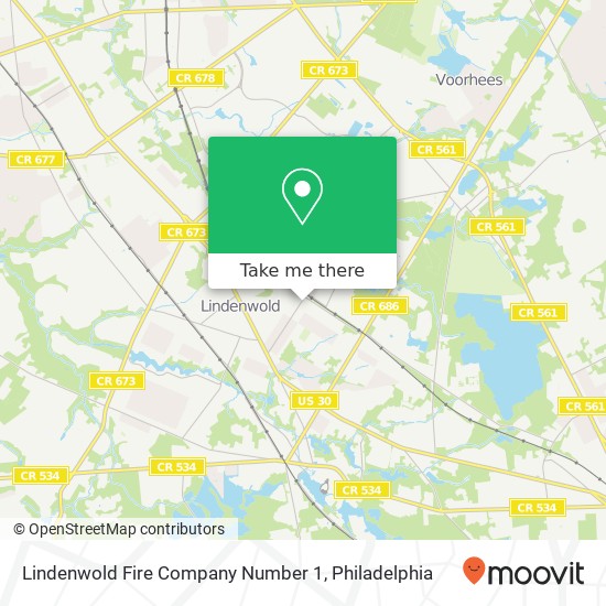 Lindenwold Fire Company Number 1 map