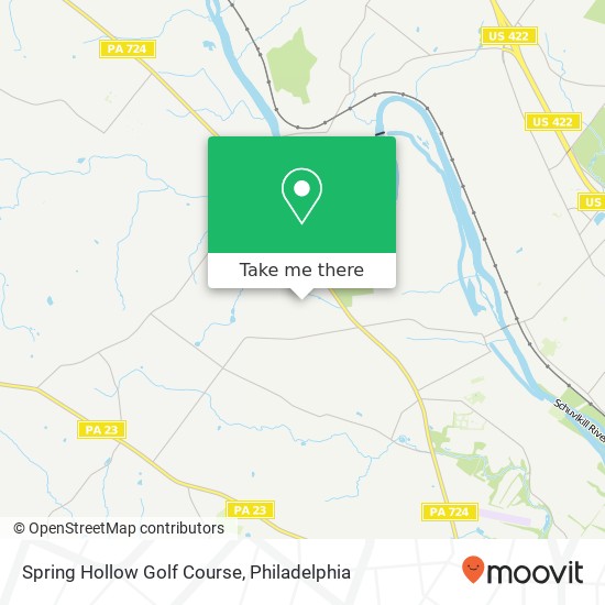 Spring Hollow Golf Course map