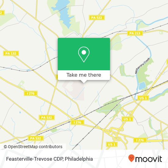 Feasterville-Trevose CDP map