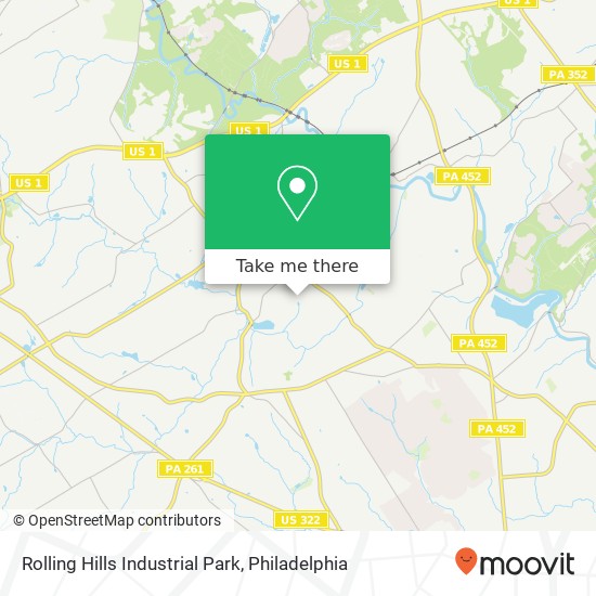 Rolling Hills Industrial Park map