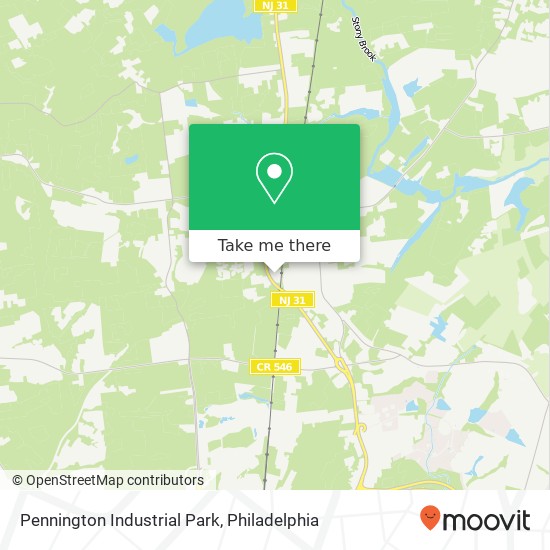 Mapa de Pennington Industrial Park
