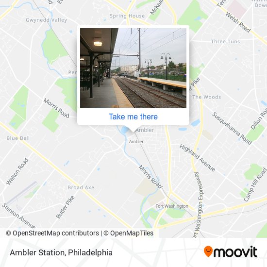 Ambler Station map