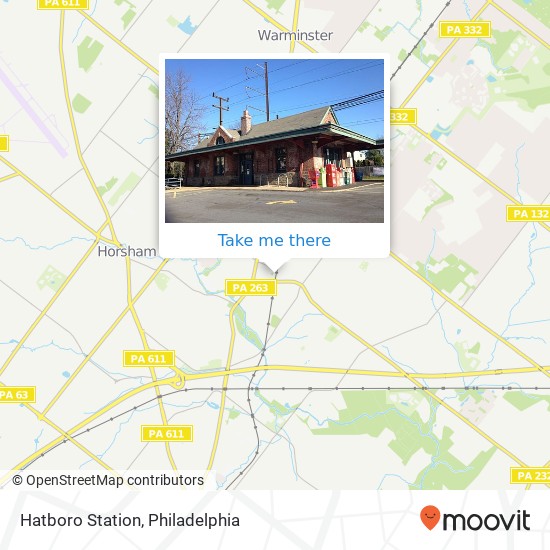 Mapa de Hatboro Station