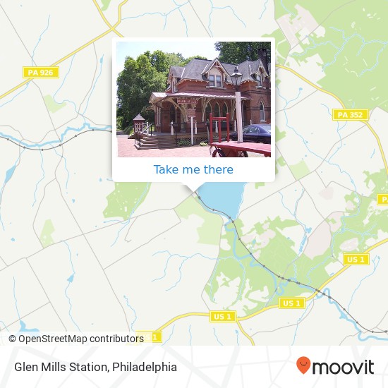 Mapa de Glen Mills Station