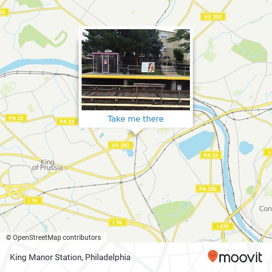 Mapa de King Manor Station