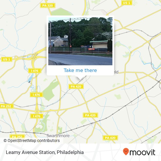 Mapa de Leamy Avenue Station