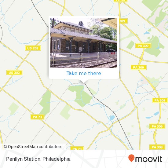 Mapa de Penllyn Station