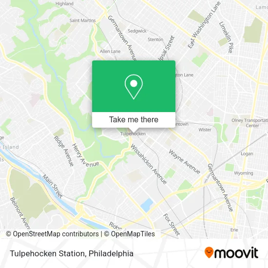 Tulpehocken Station map