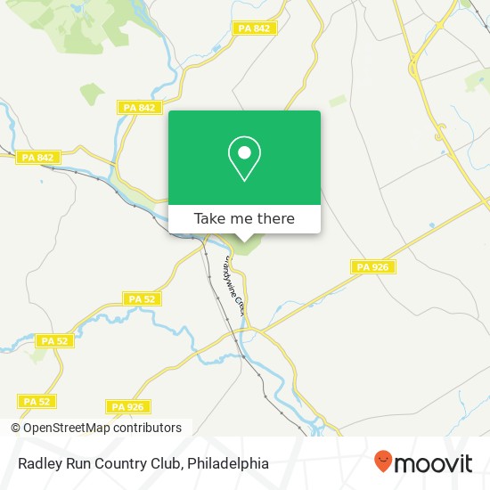 Radley Run Country Club map