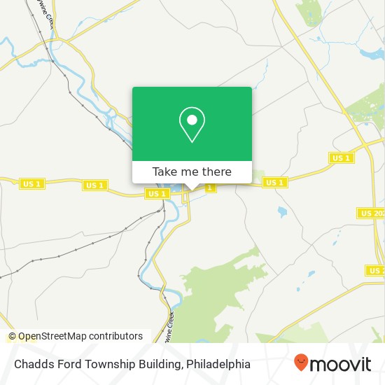 Mapa de Chadds Ford Township Building