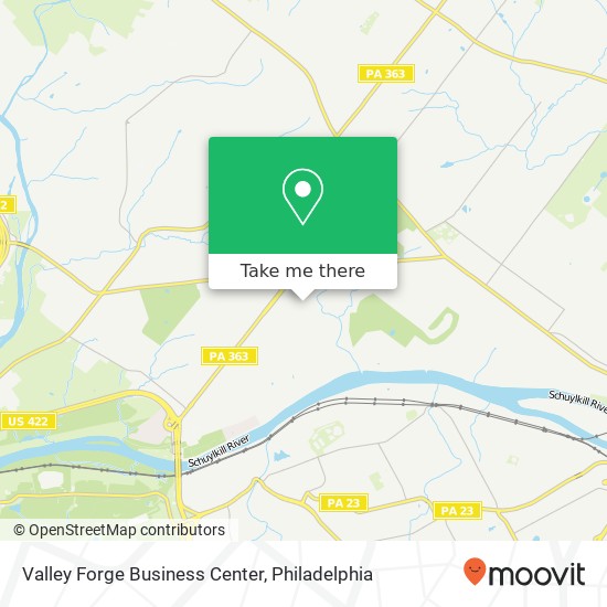 Valley Forge Business Center map