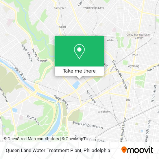 Mapa de Queen Lane Water Treatment Plant